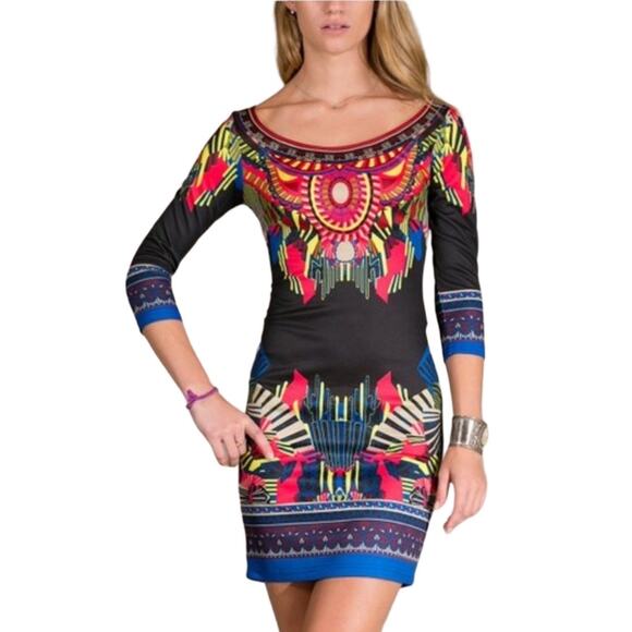 Flying Tomato Dresses & Skirts - Flying Tomato Black Mini Bodycon Dress Sz M